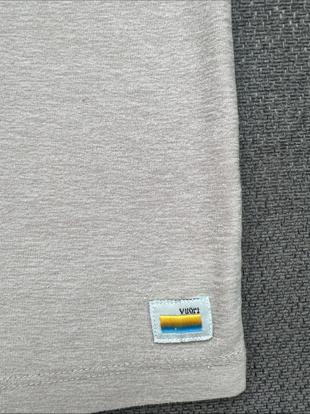 Vuori Men's Polo in Light Beige Heather - Picture 2 of 6